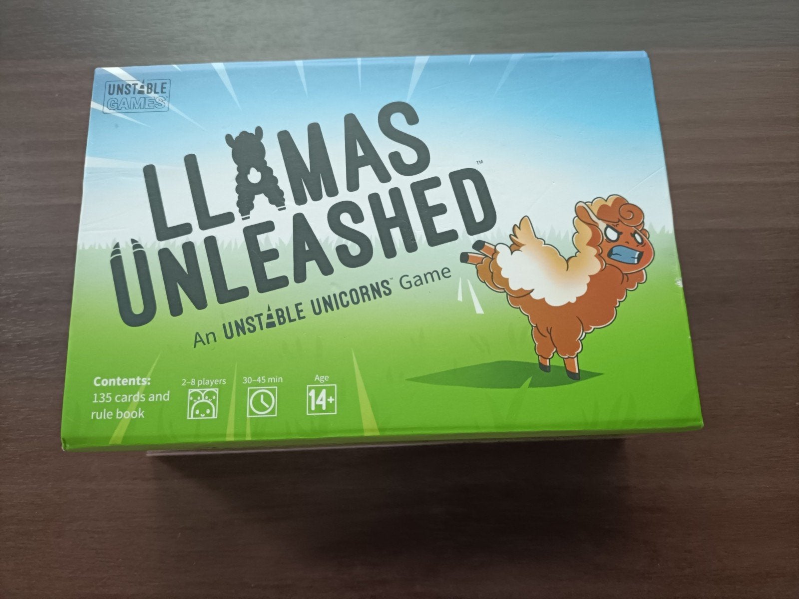Spel lamas unleashed, Vijf spelers of meer, Ophalen of Verzenden, Zo goed als nieuw, Unstable Games