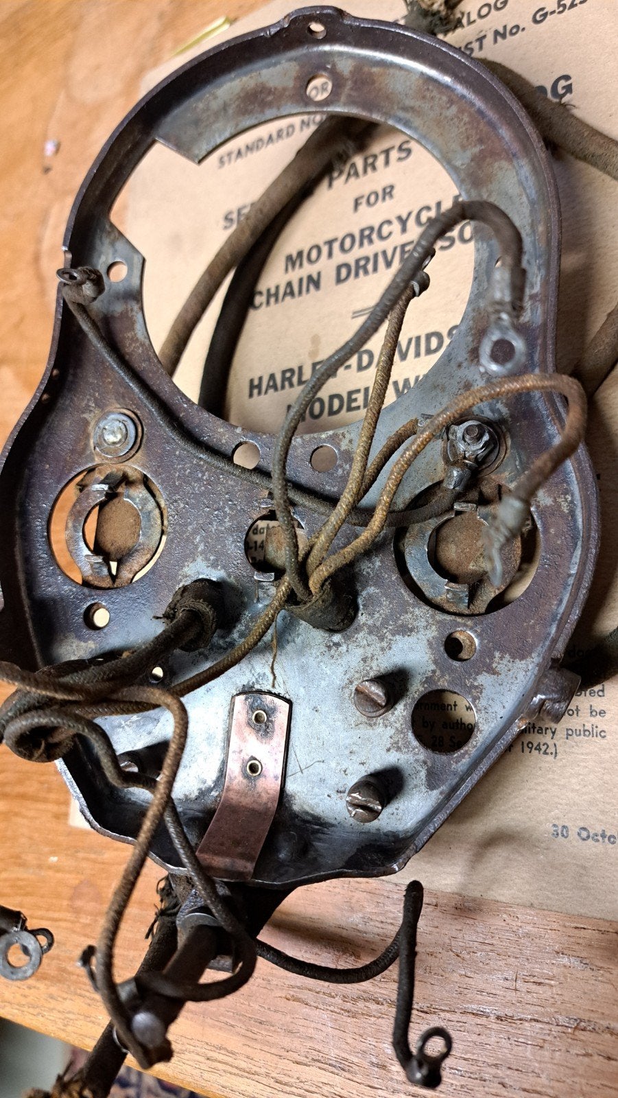Harley dash base plate wla wlc liberator ww2, Ophalen of Verzenden