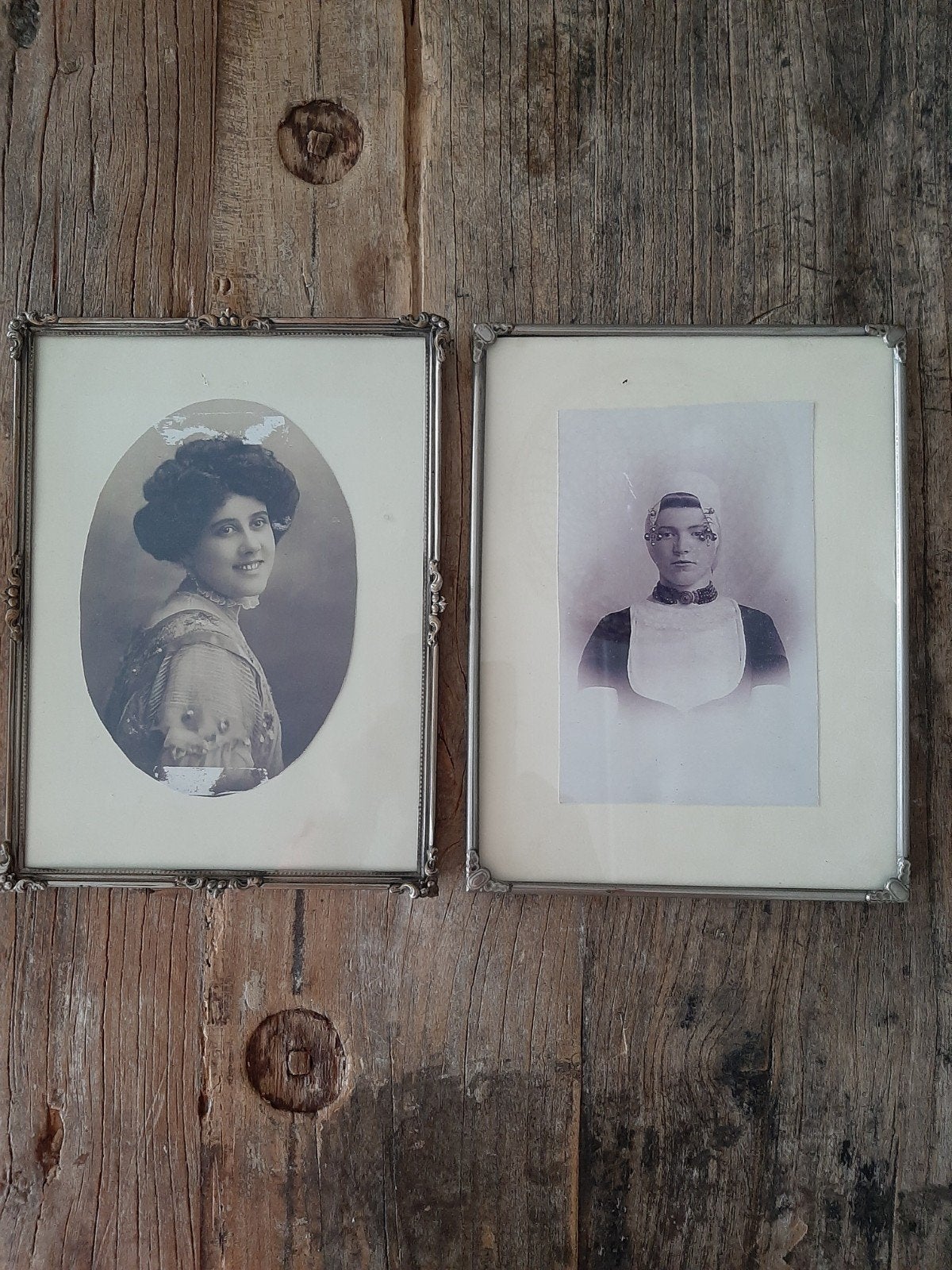 Set van 3 oude fotolijstjes 18x24 cm 8 euro per stuk, Gebruikt, Ophalen of Verzenden, Fotolijst, Zilver