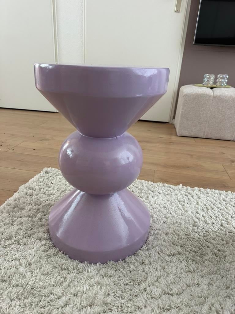 Lila bijzettafel, Ophalen, Zo goed als nieuw, Overige materialen