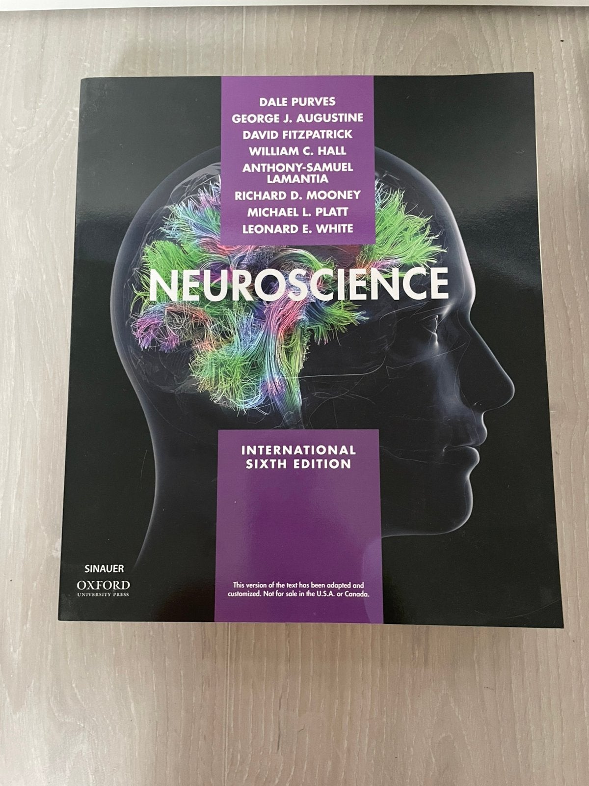 Neuroscience 6e ISE, Ophalen of Verzenden, Zo goed als nieuw, Natuurwetenschap