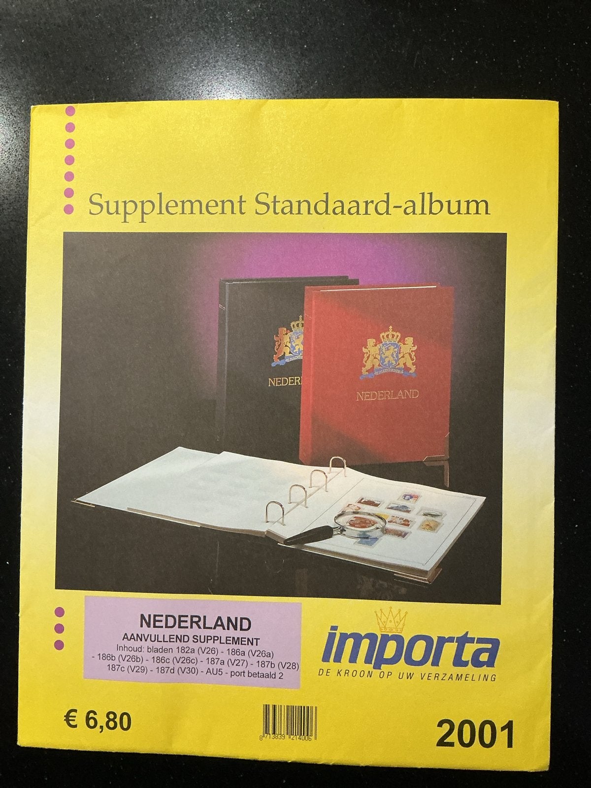 Importa Supplement Standaard-album Nederland 2001, Ophalen of Verzenden, Na 1940, Postfris
