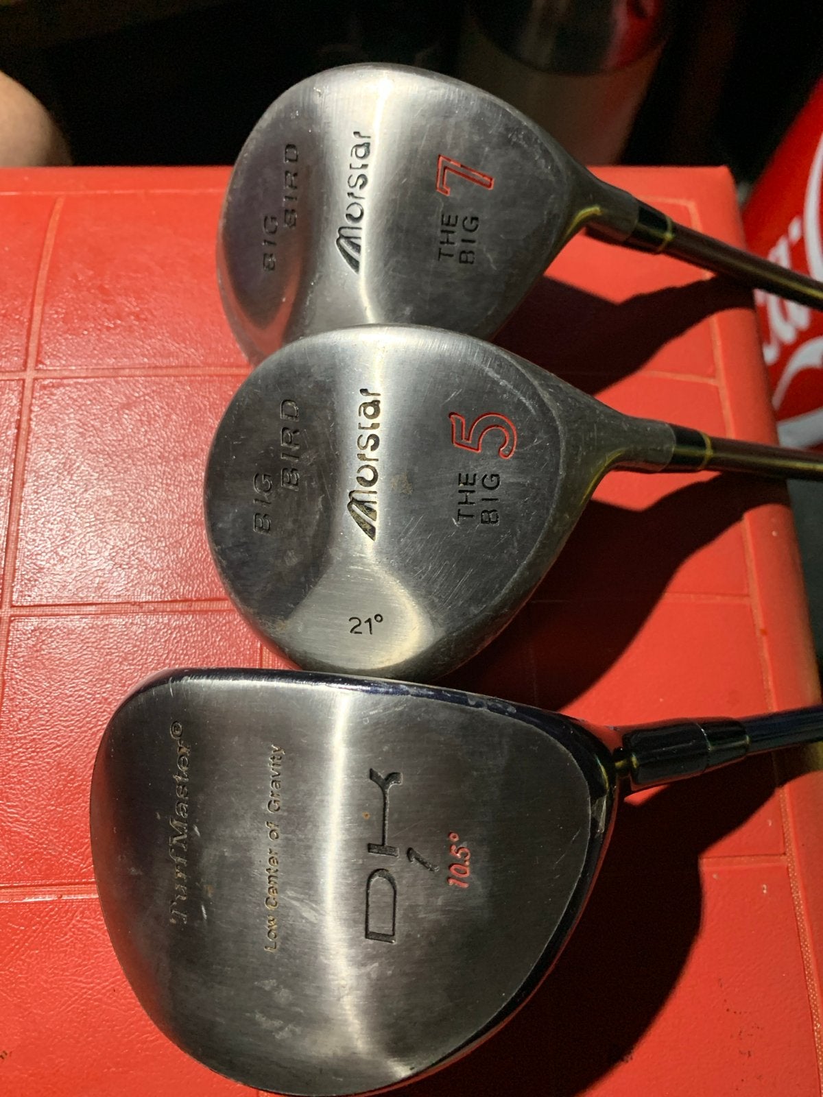 Golfclubs: Morstar Big Bird1, 5 & 7, DK TurfMaster  10.5, Ophalen of Verzenden, Zo goed als nieuw, Club, Overige merken
