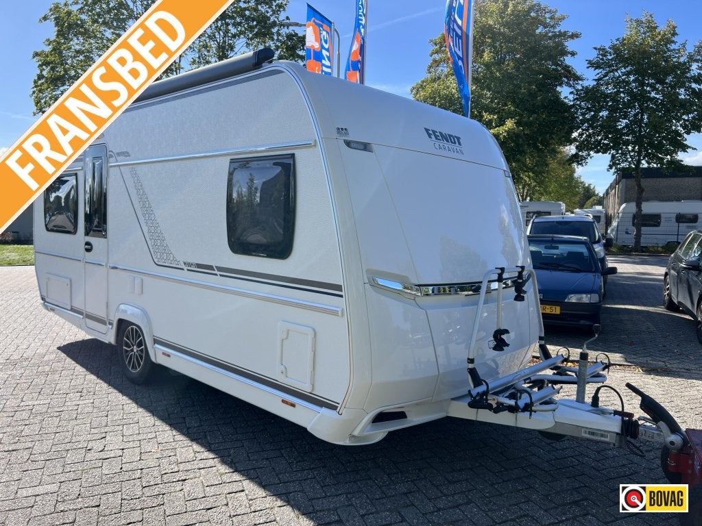 Fendt Bianco Black Edition 465 SFB Mover Luifel Airco Tent, Caravans en Kamperen, Bedrijf, Overige typen, Fendt, 5 tot 6 meter