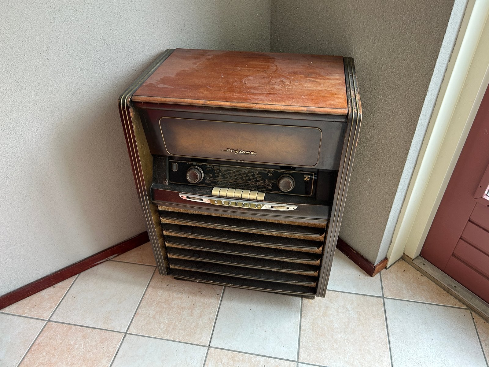 Grundig Radio en platenspeler - Volledig werkend, Ophalen, Gebruikt, Radio