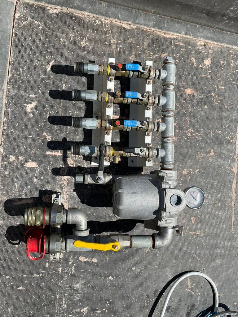 Perslucht verdeler, 100 liter of meer, Ophalen of Verzenden, Zo goed als nieuw, Minder dan 200 liter/min