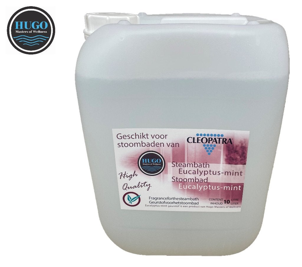 HUGO stoombad geurstof Eucalyptus-Mint gebruiksklaar, Nieuw, Sauna Service, Ophalen of Verzenden, Info@saunaservice.nl