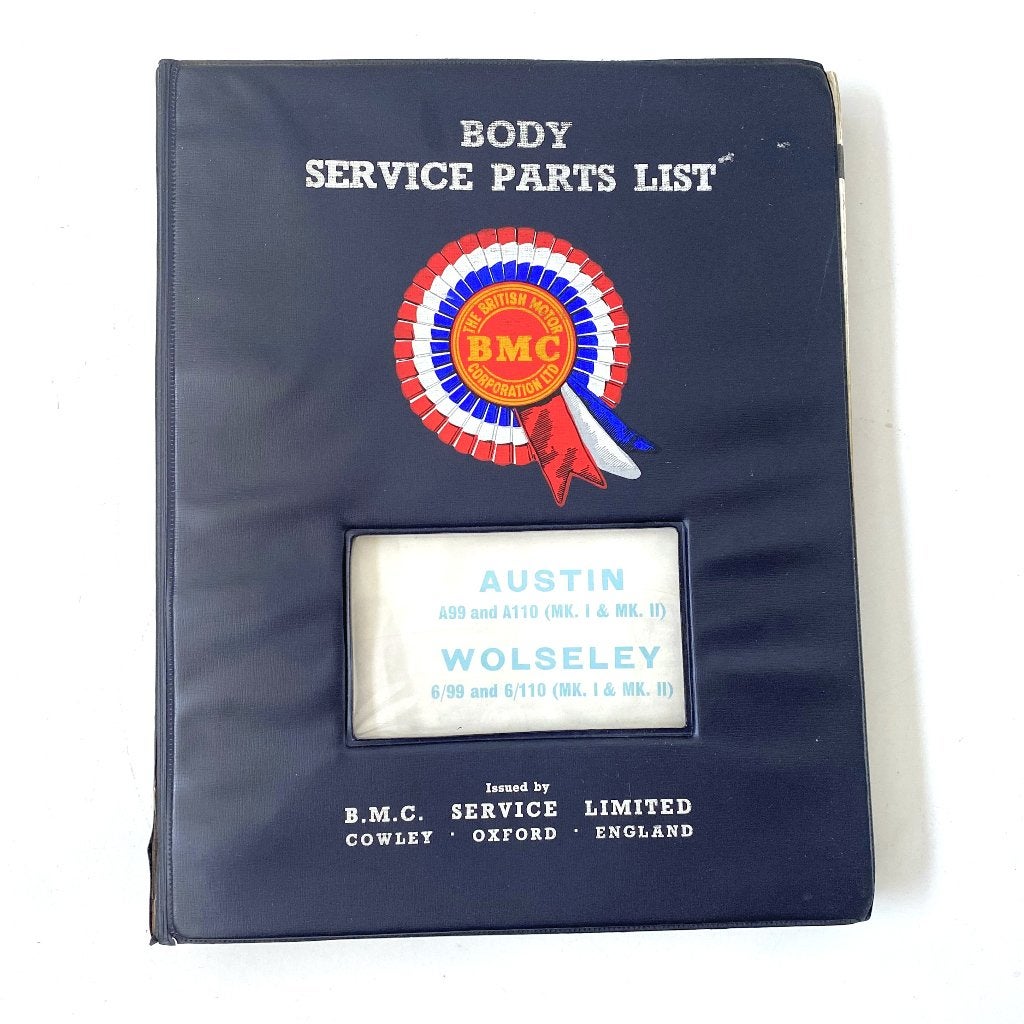 Austin A99/A110 & Wolseley 6 body service parts list 1966, Verzenden, Gelezen, Overige merken