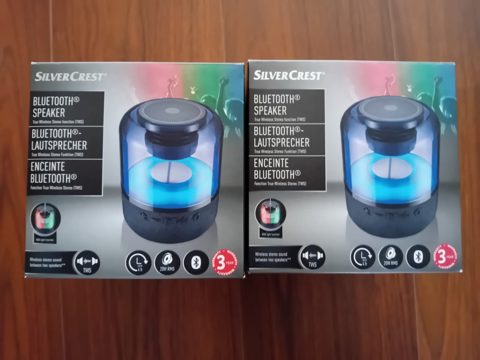 SilverCrest Bluetooth Speaker met TWS en Lichteffecten, Overige merken, Nieuw, Ophalen of Verzenden, Draagbare speaker