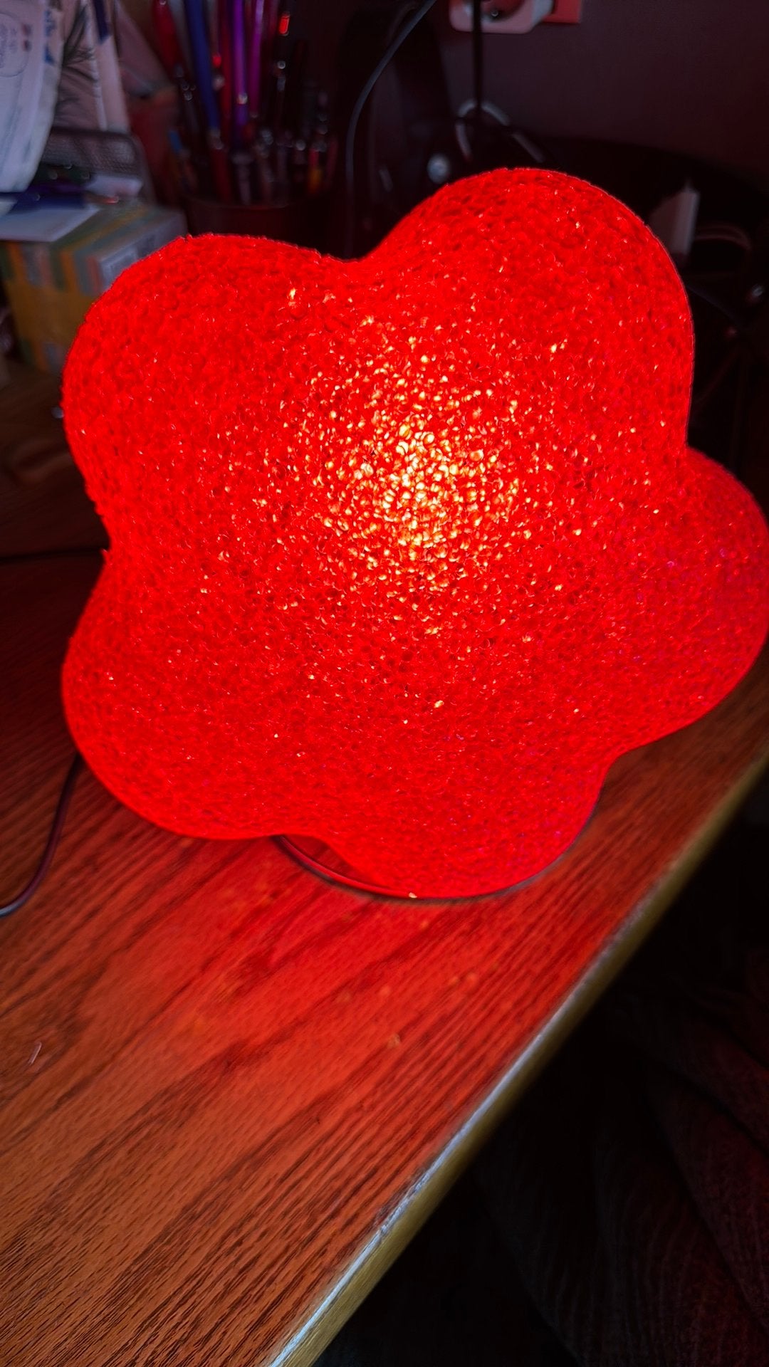 Vintage pop art tafellamp in mooie staat., Ophalen of Verzenden, Gebruikt, Minder dan 50 cm