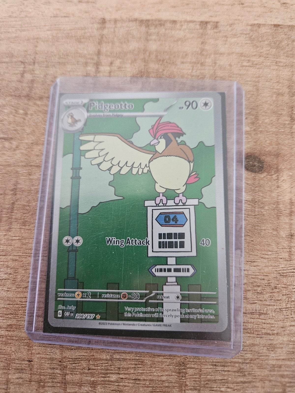 Pidgeotto 208/197 - Pokémon Kaart, Ophalen of Verzenden, Zo goed als nieuw, Losse kaart
