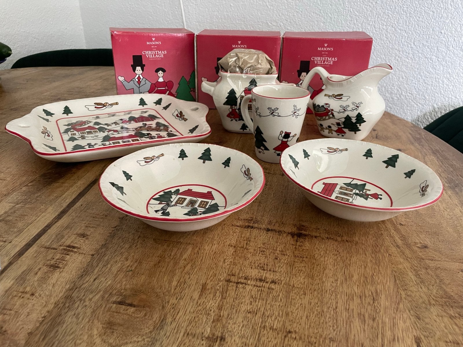 Mason's Christmas Village Servies - Nieuwstaat, Ophalen, Overige merken, Klassiek, Nieuw