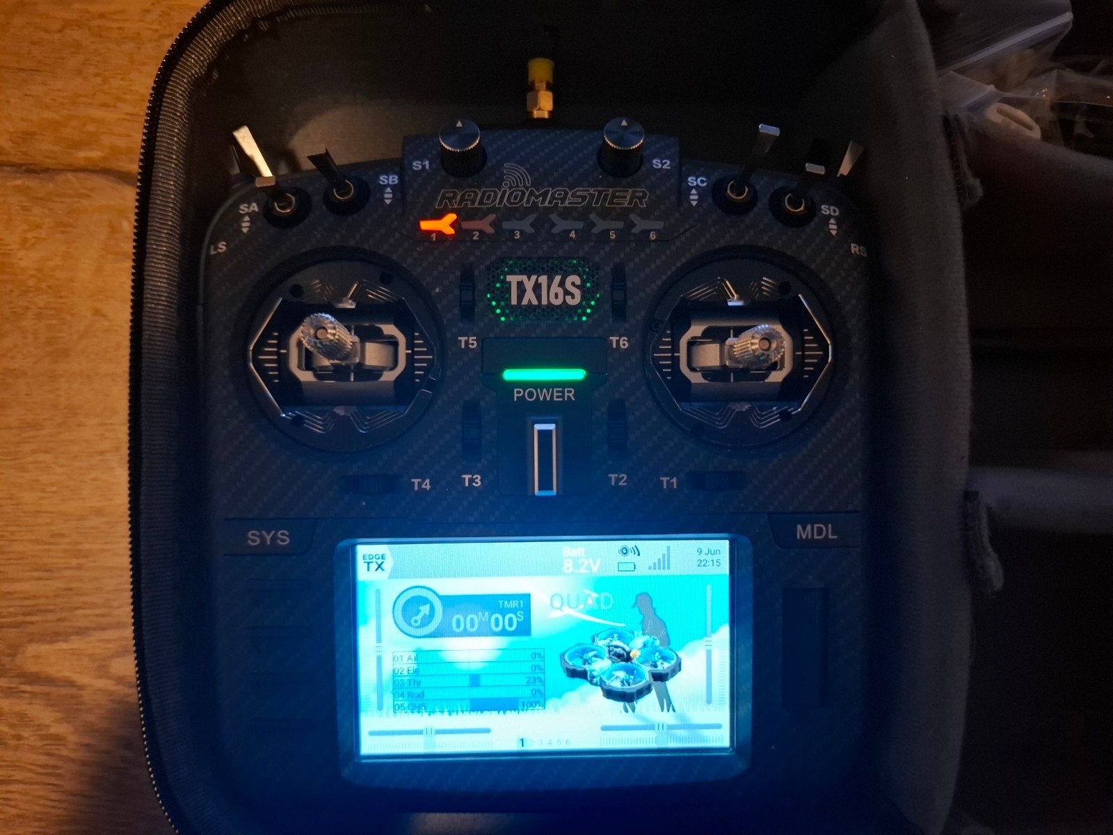 Radiomaster TX16S Mark II Max Edition met CNC AG01 Gimbals, Ophalen of Verzenden, Zo goed als nieuw