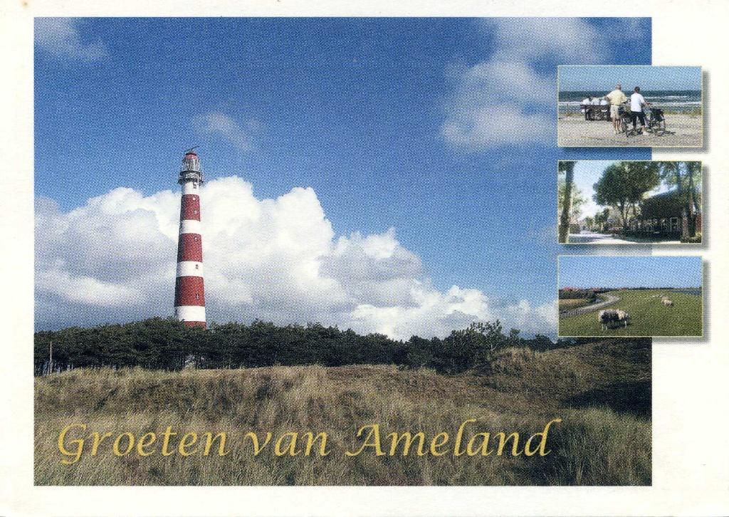 AnsichtKaart: Groeten van Ameland, Verzamelen, Ansichtkaarten | Nederland, Ophalen of Verzenden, Gelopen, Waddeneilanden