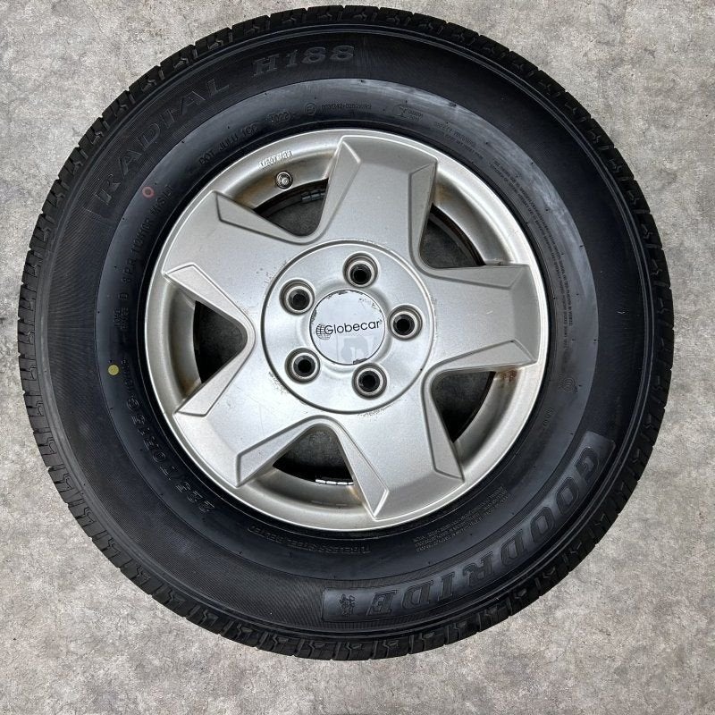 15 inch Globecar velgen + zomerbanden Ford Transit Custom, Gebruikt, 15 inch, -, -