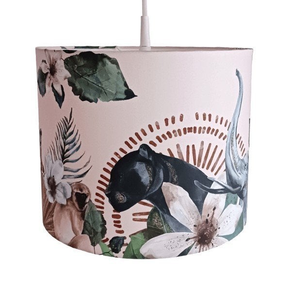 Hanglamp Jungle Gold Aquarel Roze Little Dreamzzz, Bi & Li Creaties, Nieuw, Ophalen of Verzenden, Bilicreaties@gmail.com