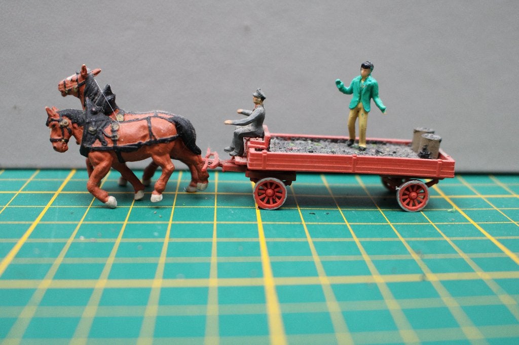 preiser paard en wagen 3  , ho treinen, Ophalen of Verzenden, Gelijkstroom of Wisselstroom, Overige merken