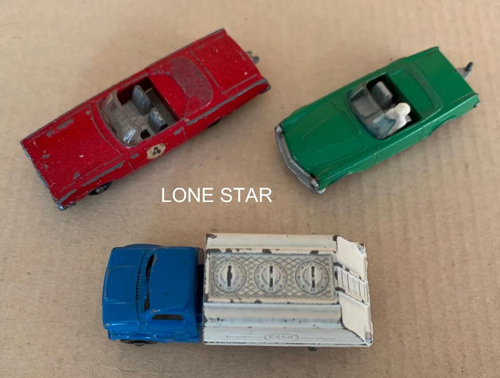 Lone Star Tuf-Toys dodge dart mercedes en esso, Hobby en Vrije tijd, Modelauto's | 1:87, Ophalen of Verzenden, Gebruikt, Auto