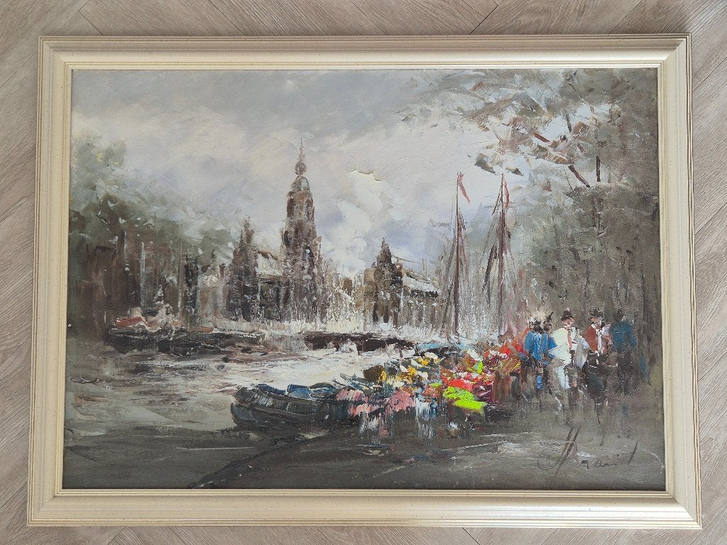 Olieverfschilderij van bekende kunstenaar Henry Brand, Antiek en Kunst, Ophalen