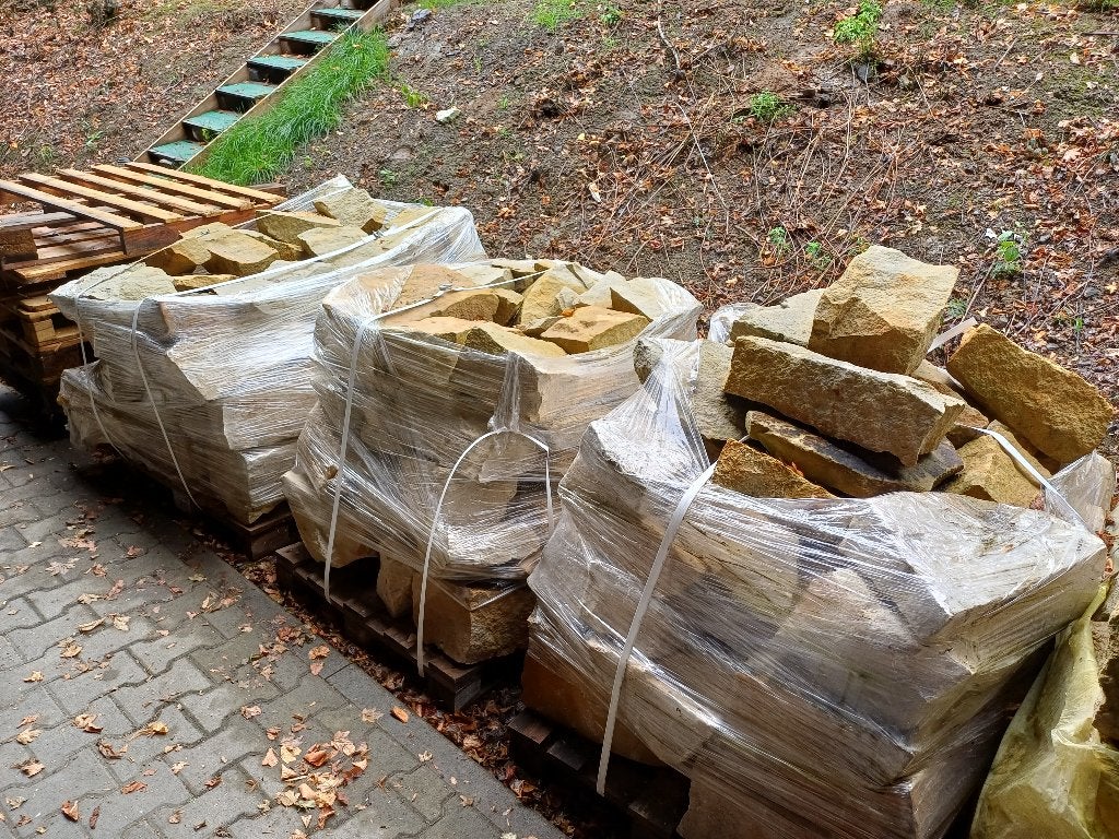Te koop : mooie Bentheimer brokstukken., Tuin en Terras, Ophalen, Zandsteen, Overige typen