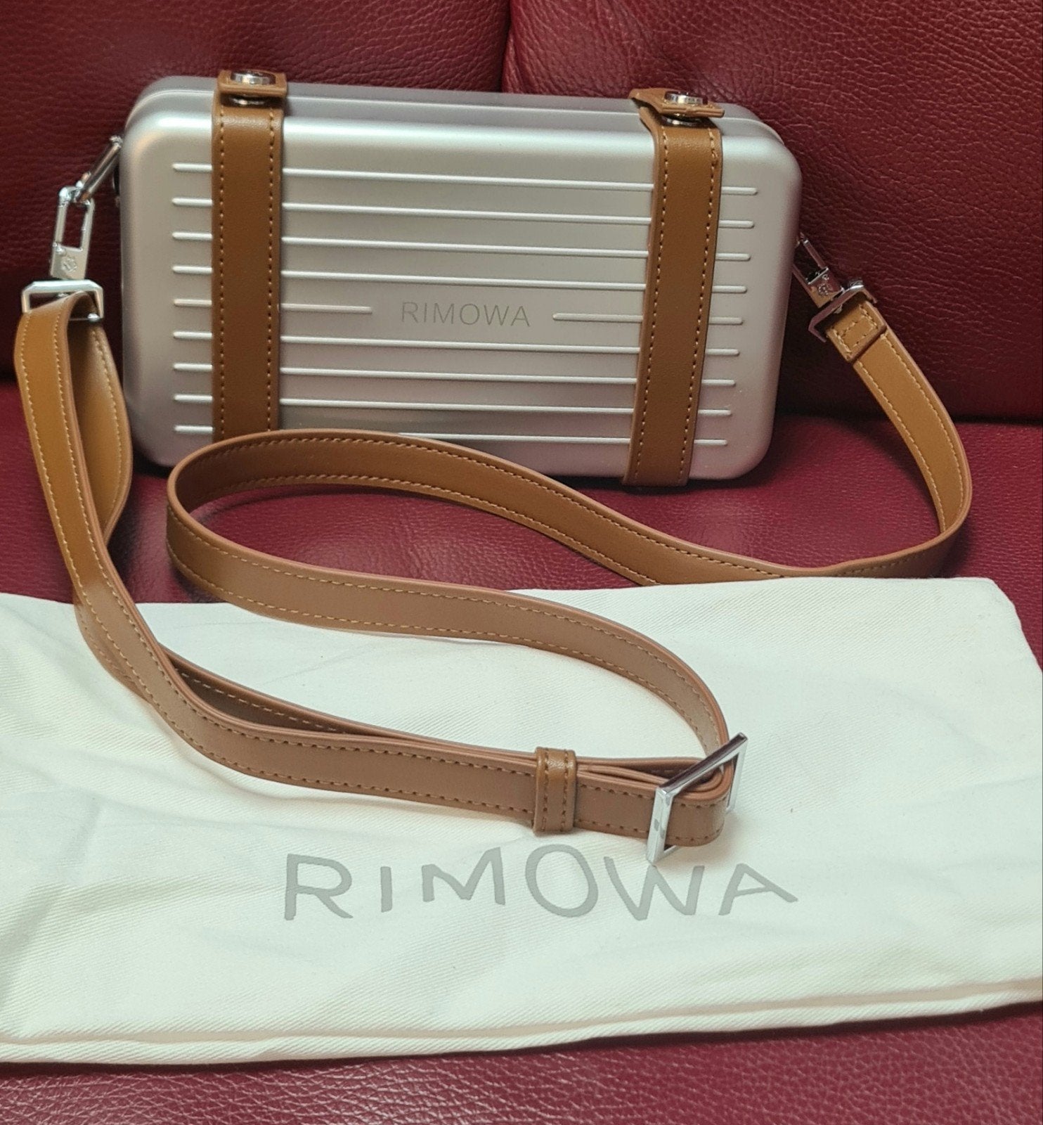 Rimowa Personal Aluminium Crossbodytas in zilver Perfect, Ophalen, Zo goed als nieuw, Zilver