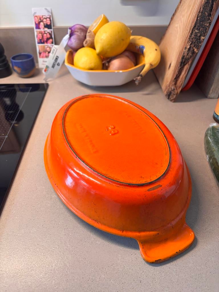 Le Creuset ovenschaal 28 cm, Ophalen, Gebruikt