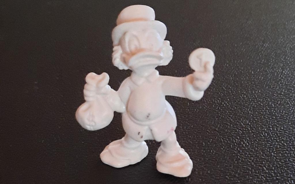 Bullyland wit rubber figuur Dagobert Duck, Ophalen of Verzenden, Gebruikt