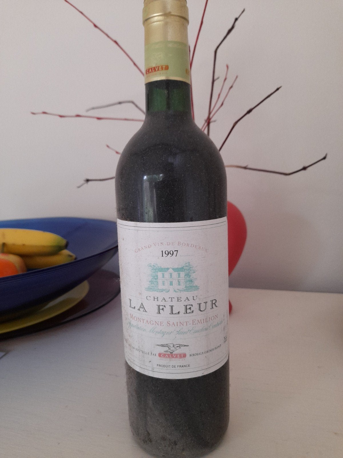 Jr. 1997 ! CHATEAU LA FLEUR.  Grand vin de Bordeaux., Ophalen, Zo goed als nieuw, Frankrijk, Rode wijn