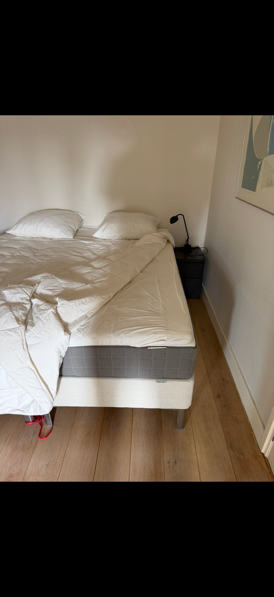 Tweepersoons bed 1.60x2.00m - Ophalen 28 sept. Amsterdam, Huis en Inrichting, Ophalen, Gebruikt, Tweepersoons, 200 cm