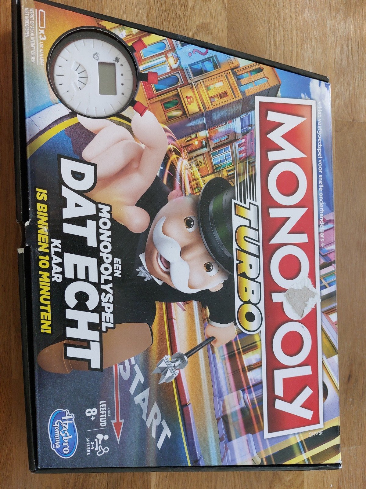 Turbo Monopoly zo goed als nieuw, Hobby en Vrije tijd, Gezelschapsspellen | Bordspellen, Ophalen of Verzenden, Zo goed als nieuw