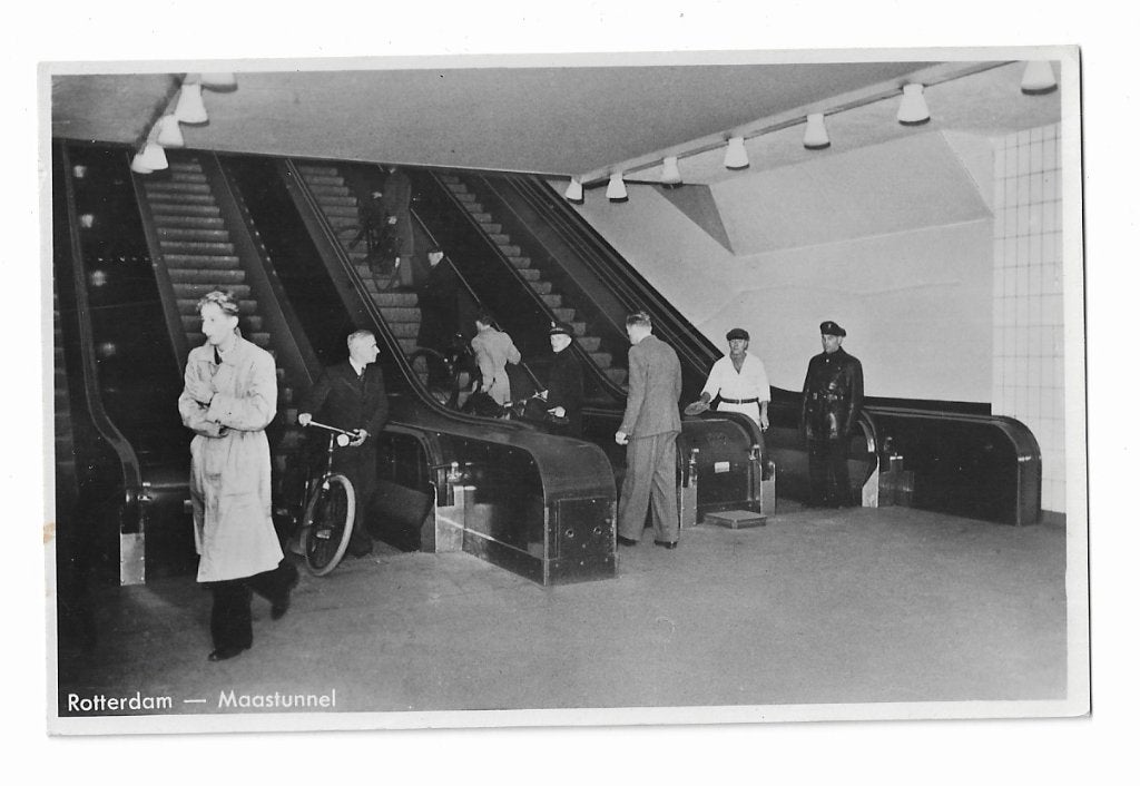 Rotterdam, Maastunnel, Ophalen of Verzenden, 1940 tot 1960, Gelopen, Zuid-Holland