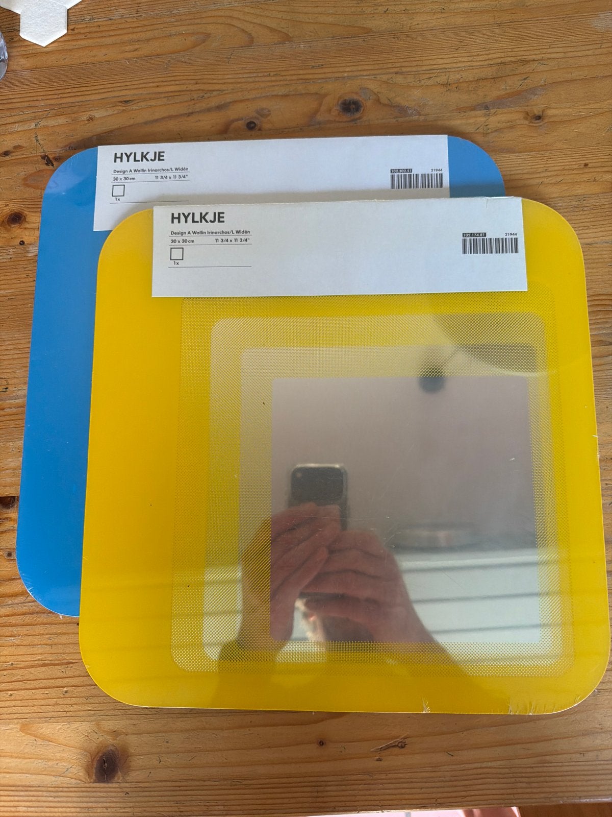 2x IKEA Hylkje spiegel - Nieuw in verpakking, Minder dan 50 cm, Vierkant, Nieuw, Ophalen of Verzenden