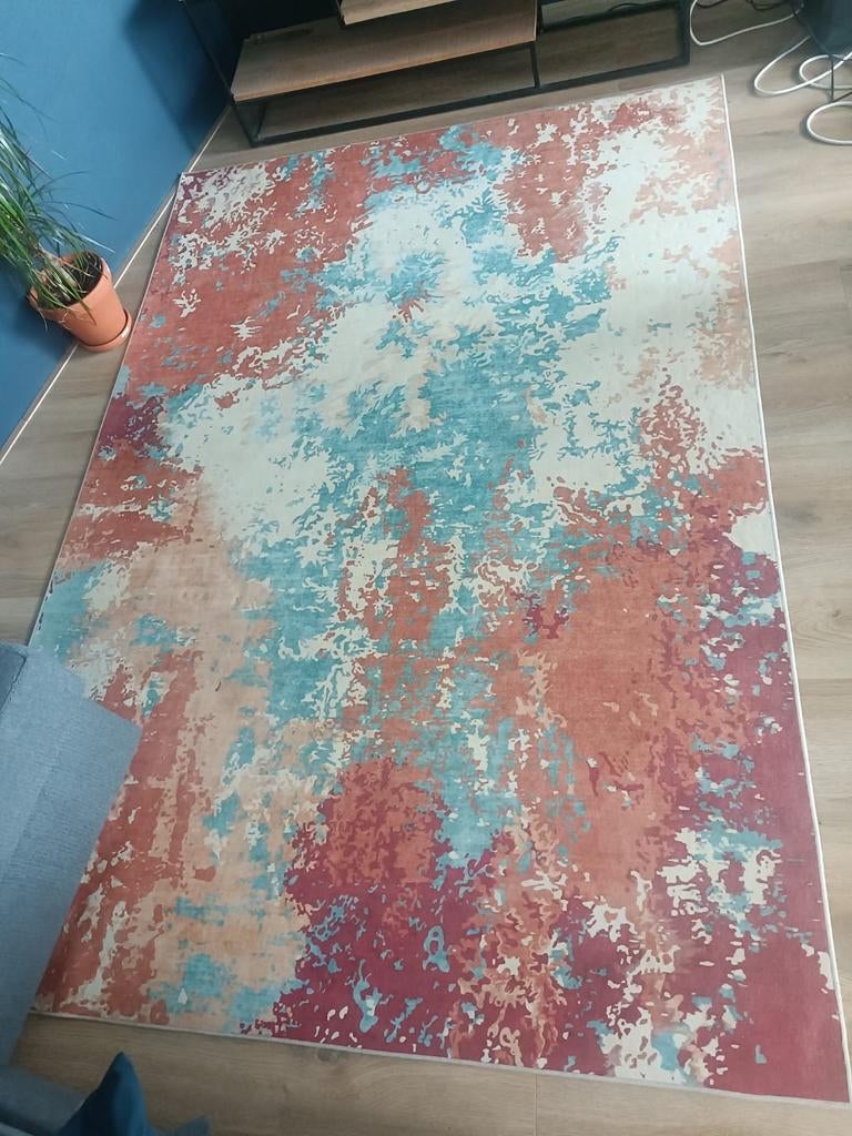 Modern Vloerkleed Volero, Ophalen, 150 tot 200 cm, 200 cm of meer, Crème