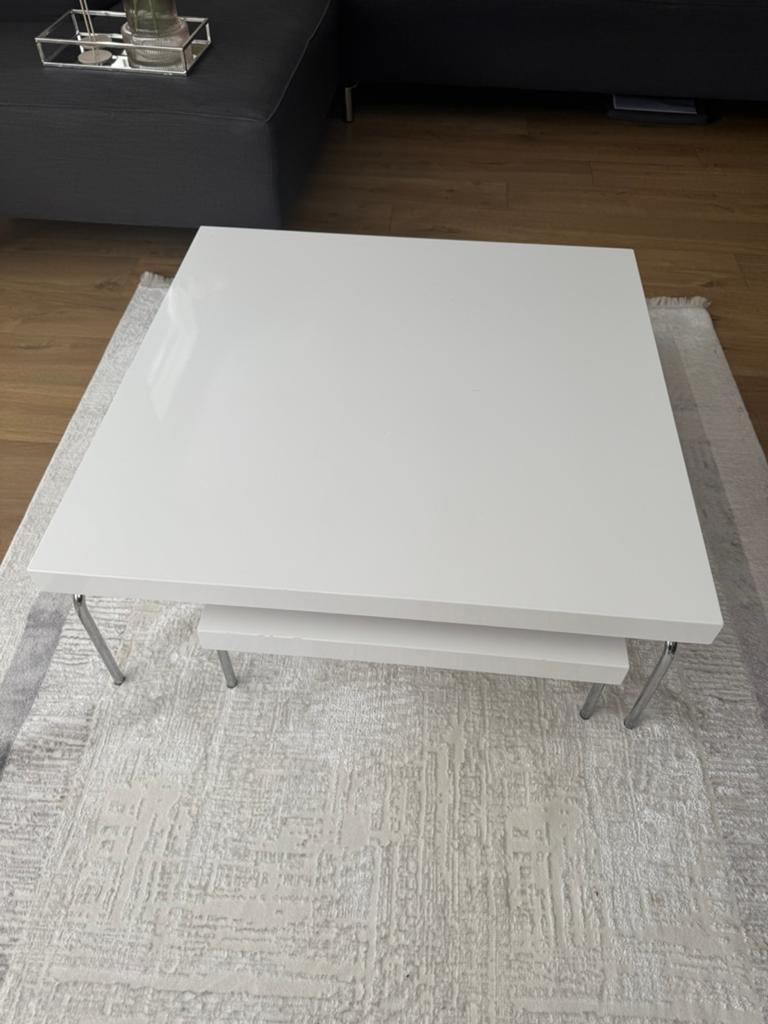 Salontafels/    2-delige salontafel / schuifbare tafels, Huis en Inrichting, Tafels | Salontafels, Ophalen, 50 tot 100 cm, Rond