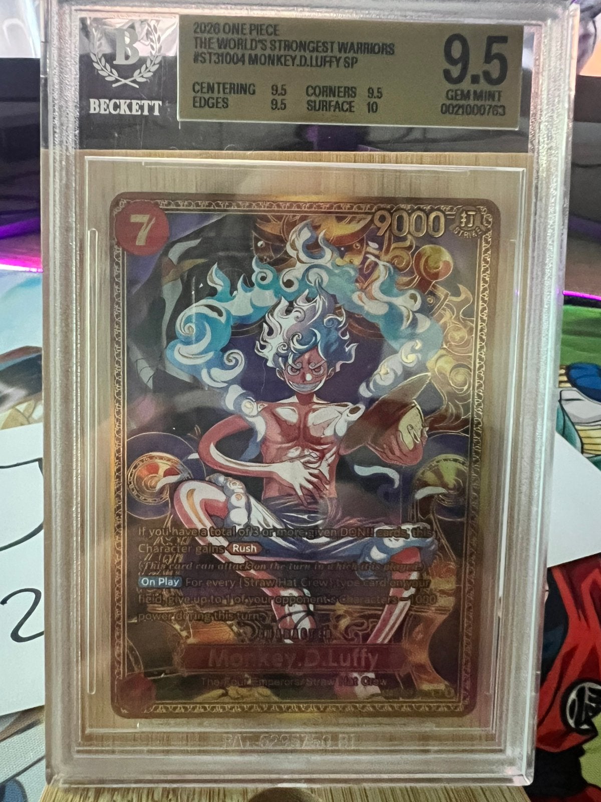 Monkey. D. Luffy op17 sp gold, Ophalen of Verzenden, Zo goed als nieuw