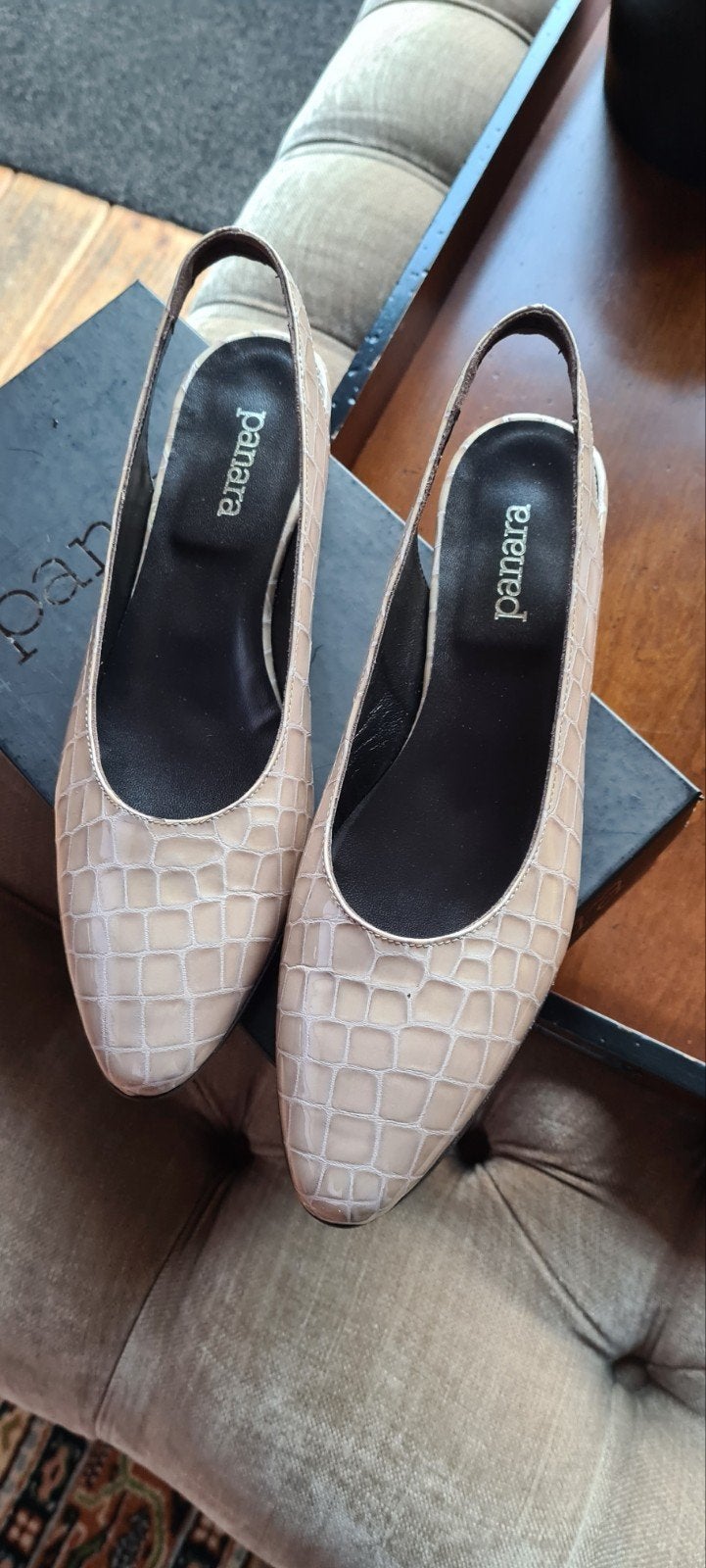 Panara Slingback Pumps - Maat 39.5, Pumps, Panara, Beige, Nieuw