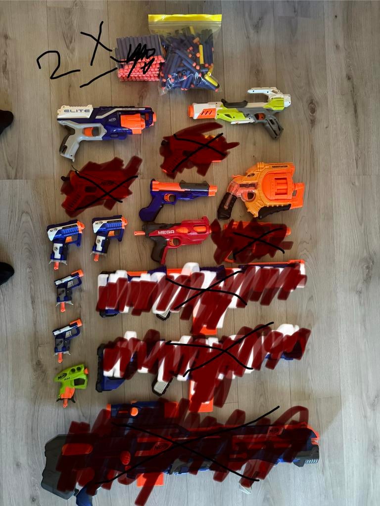 Nerf collectie te koop, Ophalen of Verzenden, Gebruikt
