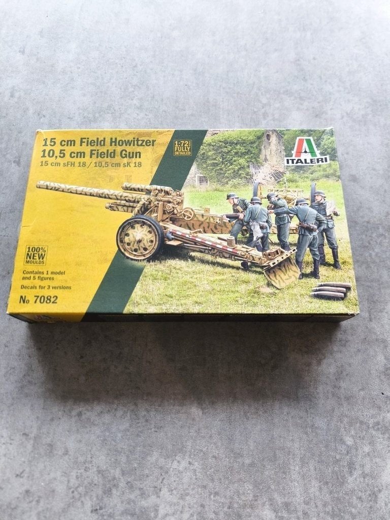 Italeri Field Howitzer with 10,5 cm Field Gun 1/72, 1:50 of kleiner, Italeri, Nieuw, Ophalen of Verzenden