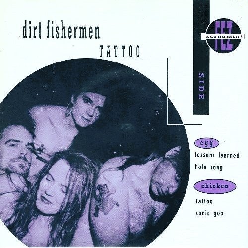 dirt fishermen / tattoo - grunge/punk - blauw vinyl, Colored vinyl, Gebruikt, Verzenden, 7 inch