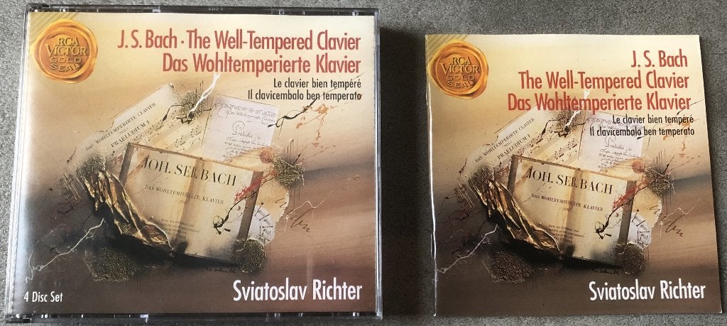 BACH - DAS WOLHLTEMPERIERTE KLAVIER - RICHTER - BOX 4 CD, Overige typen, Ophalen of Verzenden, Zo goed als nieuw, Barok