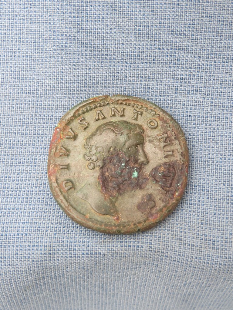 Sestersius - Antoninus Pius - Romeins - bodemvondst, Ophalen of Verzenden, Overige landen, Losse munt