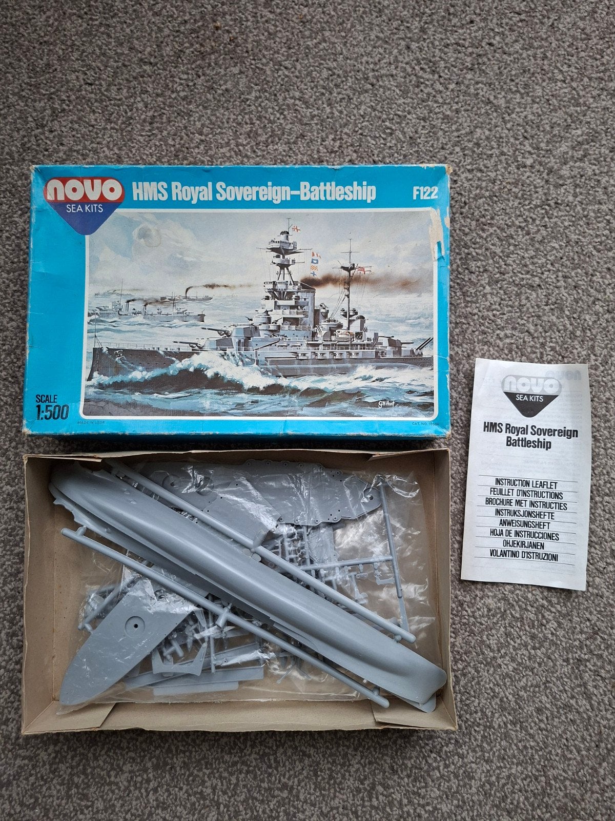 HMS Royal Sovereign-battleship, Hobby en Vrije tijd, Modelbouw | Boten en Schepen, Ophalen of Verzenden, Zo goed als nieuw, 1:200 of kleiner