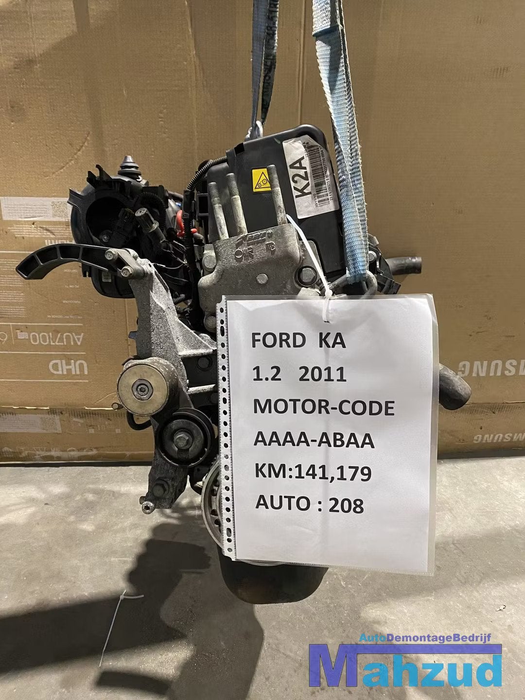 FORD KA 2 1.2 Motorblok motor AAAA ABAA, Gebruikt, Info@ford.com, Ophalen of Verzenden, Ford