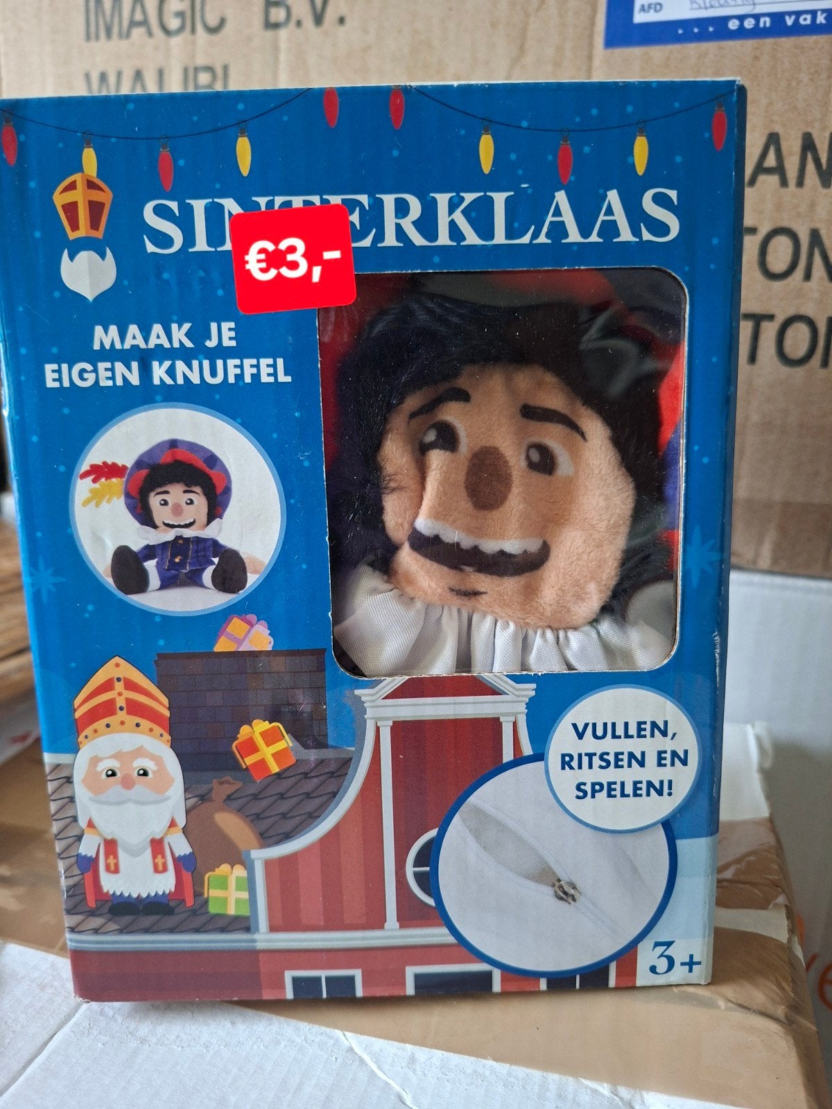 Sinterklaas Maak Je Eigen Knuffel Pieten Pop, Ophalen of Verzenden