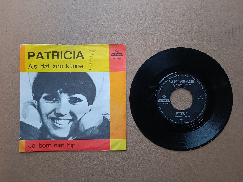 Single: Patricia - Als Dat Zou Kunnen (1967), Cd's en Dvd's, Verzenden, Gebruikt, Nederlandstalig