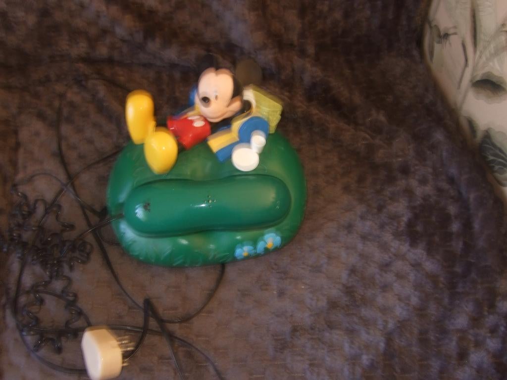 telefoon   mickey mouse   disney, Ophalen of Verzenden, Mickey Mouse, Zo goed als nieuw, Overige typen