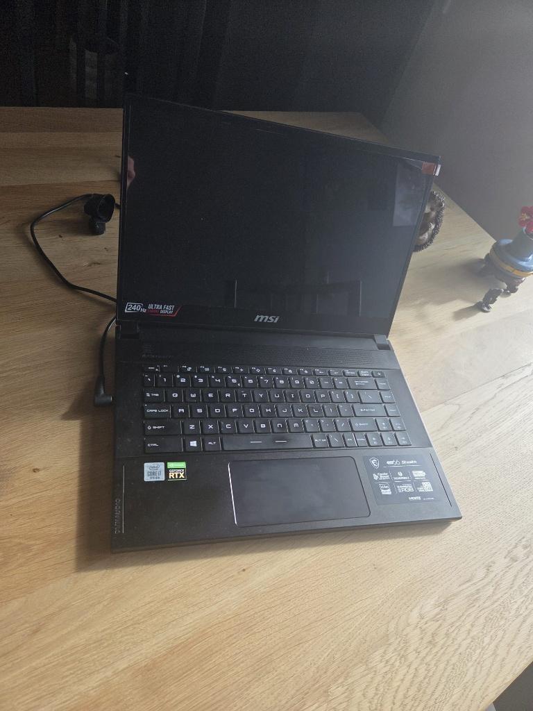 MSI GS66 Stealth gaming laptop – RTX 2060 – Windows 11, Computers en Software, Windows Laptops, Zo goed als nieuw, 15 inch, SSD