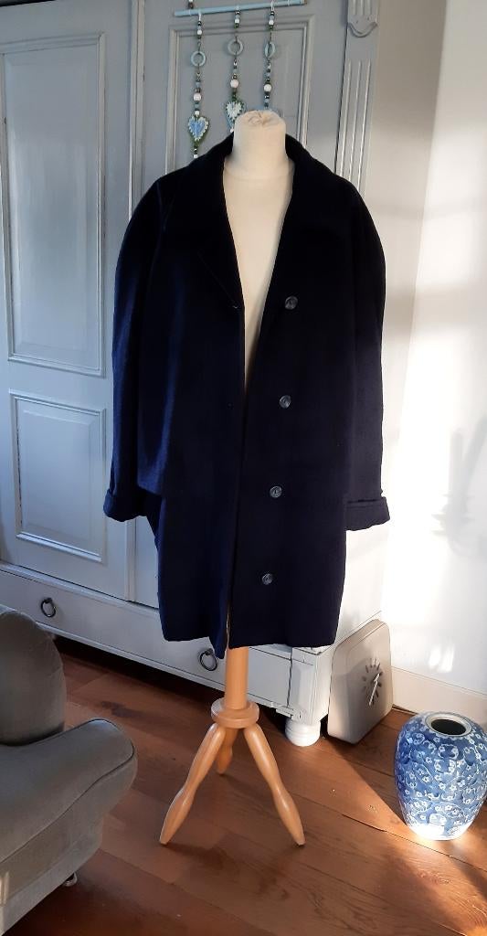 Jas van wol en mohair - donkerblauw, Ophalen of Verzenden, Zo goed als nieuw, Maat 46/48 (XL) of groter, Blauw