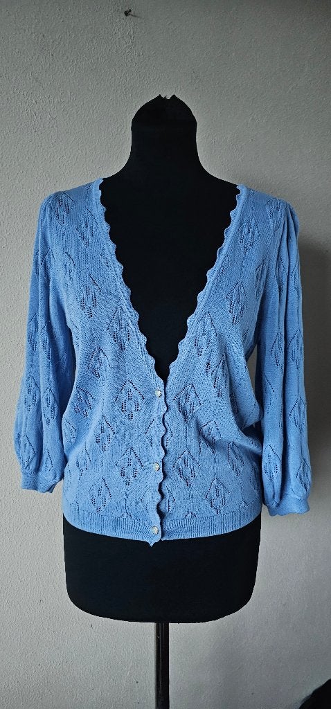 Nümph gebreid vestje, lichtblauw, maat XS (101024), Blauw, Nümph, Ophalen of Verzenden, Maat 34 (XS) of kleiner