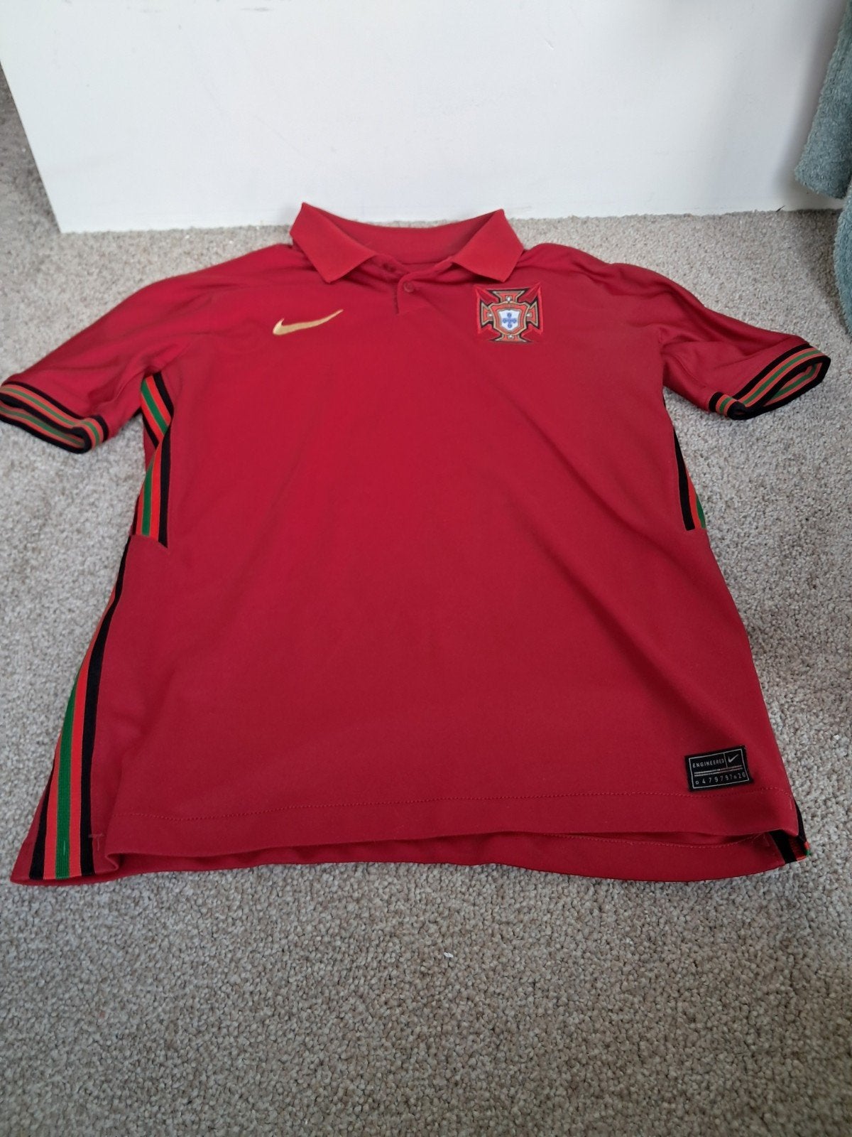 Ronaldo Portugal tenue - Shirt en broek (licht gebruikt), Maat XS of kleiner, Ophalen of Verzenden, Nieuw, Set